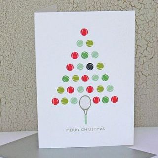 tennis ball christmas card by the sardine's whiskers