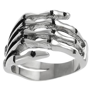 Vance Co. Men's Stainless Steel Skeleton Hand Ring Vance Co. Men's Rings
