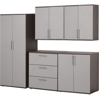 Stack-On Garage Storage Set — 6-Pc., Steel, Model# GORTA-SET-DS  Storage Cabinets