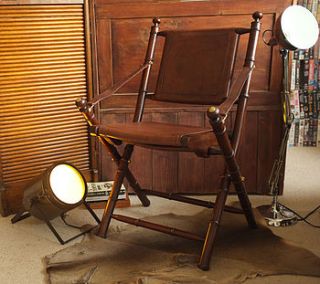 colonial cowhide leather and teak study chair by cambrewood