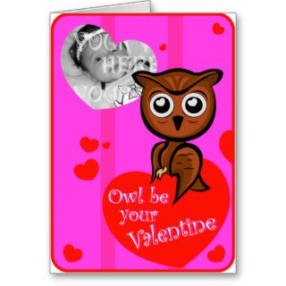 Owl be your valentine greeting cards