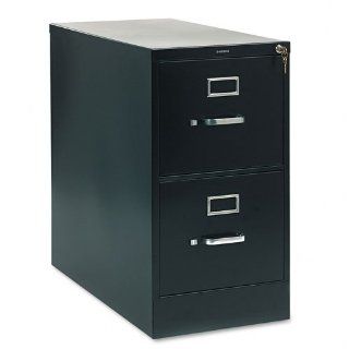 HON Products   HON   210 Series Two Drawer, Full Suspension File, Letter, 28 1/2" Deep, Black   Sold As 1 Each   Extra deep files for maximum storage space.   Steel ball bearing suspension.   High drawer sides accommodate hanging file folders, elimina