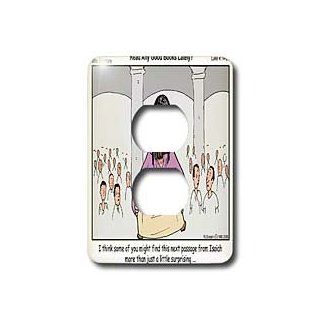 lsp_2620_6 Rich Diesslins Funny Cartoon Gospel Cartoons   Jesus   Read Any Good Books Lately   Light Switch Covers   2 plug outlet cover   Electrical Outlet Covers  