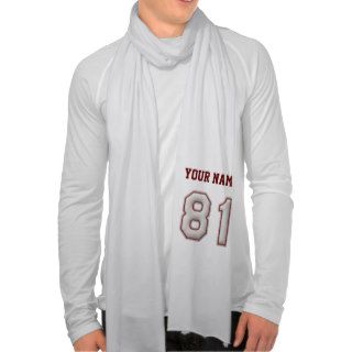 Player Number 81   Cool Baseball Stitches Scarves