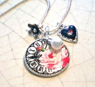 black clock acylic charm necklace by eve&fox