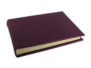 personalised leather photo album by noble macmillan