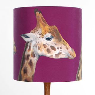 giraffes lampshade by katie & the wolf