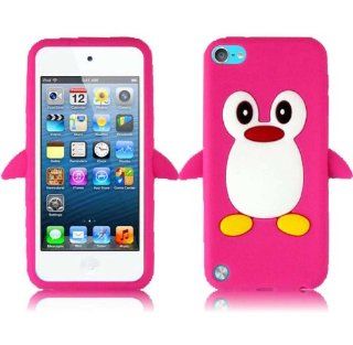 For Apple Ipod Touch 5 5th Generation Duck Silicone Jelly Skin Cover Case Hot Pink Cell Phones & Accessories