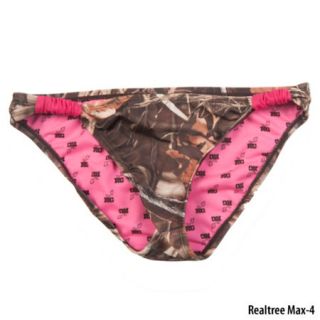 Realtree Girl Womens Low Rise Bikini Bottom With Slider Detail 777792