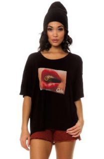 Crooks and Castles Women's Kiss of Death Box Tee Small Black Fashion T Shirts