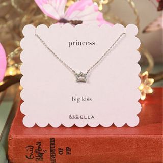 girl's princess necklace by lisa angel