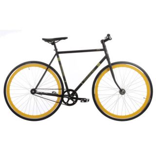 Framed Lifted Flat Bar Bike S/S Black/Yellow 52cm/20.5in