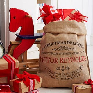personalised ampleforth christmas sack by harrow & green