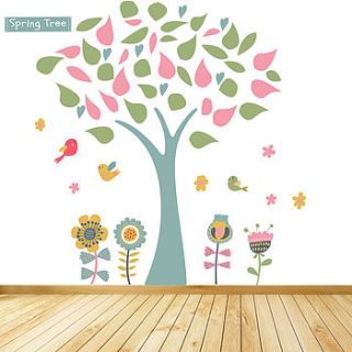 spring tree wall stickers by parkins interiors