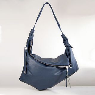 hand crafted leather twin size hobo bag by de lacy