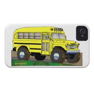 57 Chevrolet Off Road 4X4 School Bus iPhone 4 Cover