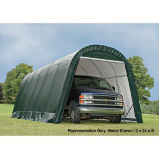 ShelterLogic Round-Style Instant Garage/Shelter — 28ft.L x 13ft.W x 10ft.H, 1 5/8in. Frame  Round Style Instant Garages