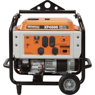 Generac XP4000 Portable Generator — 4500 Surge Watts, 3600 Rated Watts, CARB-Compliant, Model# 5933  Portable Generators