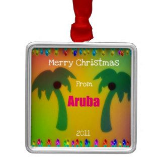 Merry Christmas Aruba  2011 Christmas Ornaments