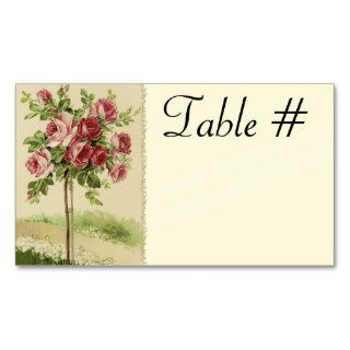 Vintage Wedding Reception Table Cards Business Card Template