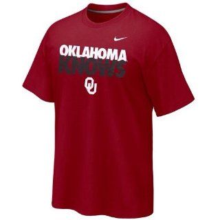Nike Oklahoma Sooners OKLAHOMA KNOWS Shirt Large  Sports Fan T Shirts  Sports & Outdoors