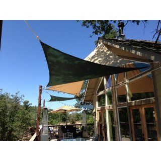 Coolaroo Ready to Hang Triangle Shade Sail Canopy, Pebble, 11 Feet 10 Inch Triangle  Patio, Lawn & Garden