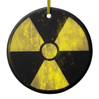 Groovie Radioactive Warning Sign Ornament