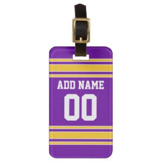 Team Jersey with Custom Name and Number Tag For Luggage