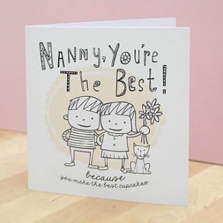 children's personalised grandparent card by letterfest