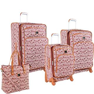 Diane Von Furstenberg Baby Hearts 4 Piece Luggage Set