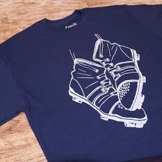 vintage rugby boots t shirt by stabo