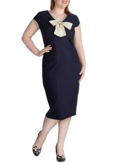 Stop Staring Sheath a Lady Dress in Navy   Plus Size  Mod Retro Vintage Dresses