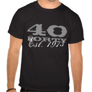 40th Birthday shirt for men   Est. 1973   2013