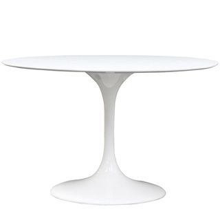 Eero Saarinen Style 48 inch White Tulip Dining Table Modway Dining Tables