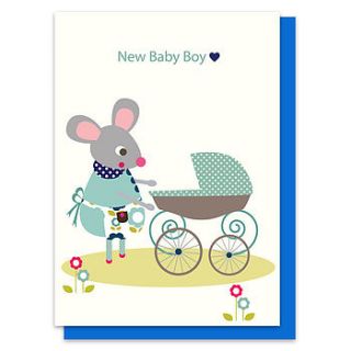 new baby boy card by olive&moss