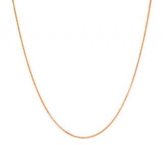 22 Square Wheat Chain Necklace, 14K Gold —