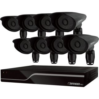 Sentinel DVR Surveillance System — 16-Channel Pro DVR with 8 High-Resolution Cameras, Model# 21116  Security Systems   Cameras