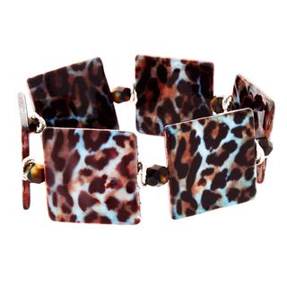 NEXTE Jewelry Leopard Skin Pattern Shell Bead Stretch Bracelet NEXTE Jewelry Fashion Bracelets