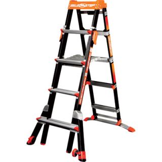 Little Giant Select Step Type 1A Adaptive Stepladder — 5–8Ft. Telescoping, 4-Position, Fiberglass, Model# M5-8  Ladders   Stepstools