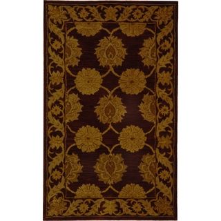 Handmade Heritage Mahal Red Wool Rug (3' x 5') Safavieh 3x5   4x6 Rugs