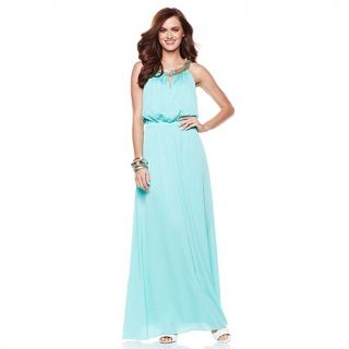 Vince Camuto Maxi Dress with Embellished Collar