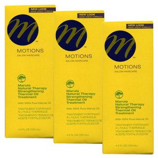Motions Marula Natural Therapy Strengthening 4.5 ounce Thermal Oil Treatment (Pack of 3) Motions Styling Products