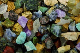 Hypnotic Gems Materials 2 lbs (BEST VARIETY) of a 25 Stone Extraordinary Mix From Madagascar   At Least 25 Different Stone Types in EVERY bag Includes Banded Amethyst, ite, Dalmation Jasper, Blue Howlite, Red Tiger Eye, Brecciated Jasper, Leopardskin Jas