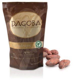 Dagoba, Chocolate Drops, 74% Dark, Atleast 95% Organic, 8oz [pack of 9]  Chocolate Assortments And Samplers  Grocery & Gourmet Food