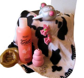 girly puppy hamper for dogs by bijou gifts