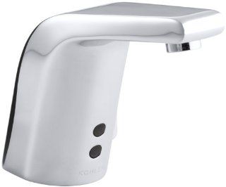KOHLER K 13460 CP Sculpted Touchless Lavatory Faucet with Temperature Mixer, Polished Chrome   Touchless Bathroom Sink Faucets  