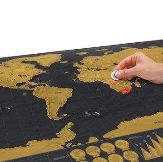 world scratch map deluxe edition by house interiors & gifts