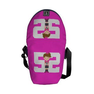 Soccer Uniform Number 52 (Girls) Gift Messenger Bags