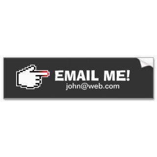 Funny email me bumper sticker   Add web address