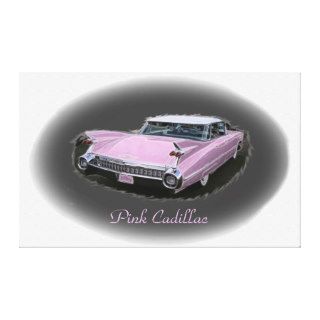 Pink Cadillac Flash Gallery Wrapped Canvas